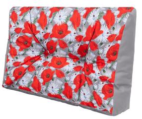 Lauko baldų pagalvė Hobbygarden Leo Short Back LEKPZM5, raudona/pilka, 40 x 60 cm