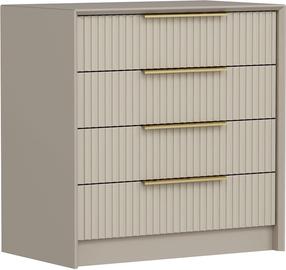 Komoda Kalune Design Kale Luxe 7939, šviesiai ruda, 45 cm x 72 cm x 77 cm