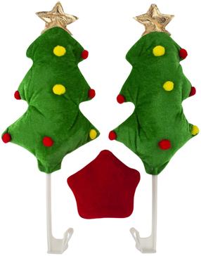 Kalėdinė dekoracija automobiliui TG76547, raudona/žalia, 3 vnt.
