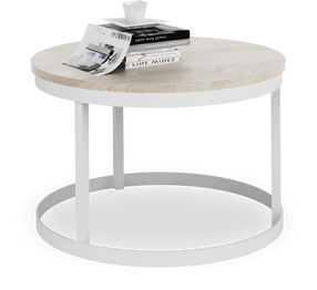 Kavos staliukas ADRK Rinen, sonoma ąžuolo, 55 cm x 55 cm x 36 cm