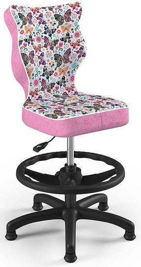 Vaikiška darbo kėdė Petit HC+F ST31, 37 x 35 x 95 cm, juoda/rožinė