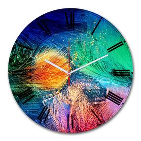 Laikrodis Wallity 3030MS-029, mėlyna/žalia/oranžinė, 30 cm x 30 cm, 30 cm