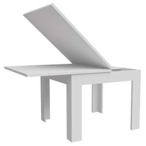 Valgomojo stalas išskleidžiamas Forte Nuori, baltas, 95 - 190 cm x 95 cm x 77.3 cm