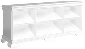 Pastatoma lentyna Gala Meble Kora GT, balta, 46 cm x 158 cm x 59 cm