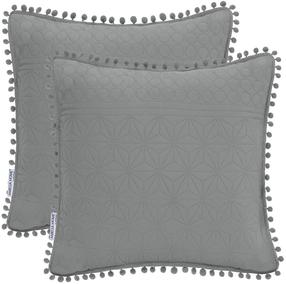 Pagalvės užvalkalas Restilo Meadore, grafito, 45 cm x 45 cm, 2 vnt.