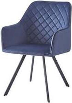 Valgomojo kėdė Kayoom Amber 125 OS8IJ-DBL, tamsiai mėlyna, 64.5 cm x 58 cm x 85 cm