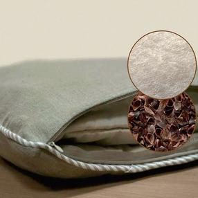 Grikių lukštų pagalvė Grikė APSIVERSK, pilka, 60 cm x 40 cm