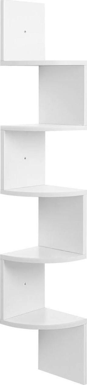 Sieninė lentyna Songmics, balta, 20 cm x 20 cm x 127.5 cm