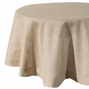 Staltiesė apvali Stella 1, aukso, 180 x 180 cm