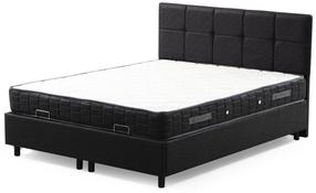 Lova viengulė Kalune Design Vitalia, 90 x 190 cm, antracito, su čiužiniu, su grotelėmis