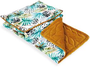 Patalynės rinkinys vaikams Ceba Baby Palmas, 100 x 75 cm, garstyčių/žalia