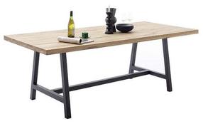 Valgomojo stalas MCakcent Malmoe, rudas, 160 cm x 100 cm x 75 cm