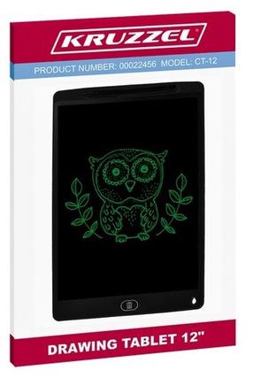 Piešimo lenta Kruzzel Drawing Tablet, juoda/žalia