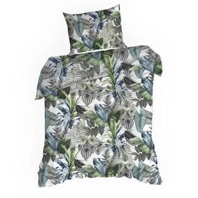 Patalynės užvalkalų komplektas Davos, baltas/žalias, 140 x 200 cm