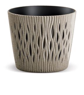 Gėlių vazonas Prosperplast Sandy DSR220W-4665W, plastikinis, smėlio