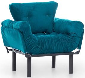 Krėslas Hanah Home Nitta Single 859FTN1736, žalias, 70 cm x 95 cm x 85 cm