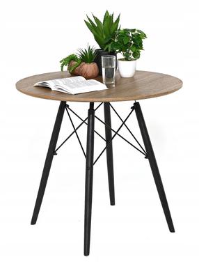 Stalas OTE Vigo, rudas, 80 cm x 80 cm x 74 cm