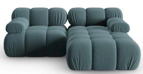 Kampinė sofa Micadoni Home Bellis, šviesiai žalia, dešininė, 191 x 157 cm x 62 cm