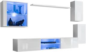 Svetainės baldų komplektas ASM Switch XXIII, vidaus, baltas