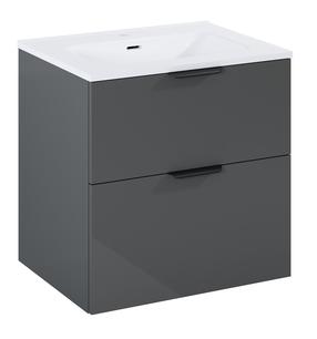 Vonios spintelė su praustuvu Masterjero Ekoline, antracito, 45.6 cm x 60.8 cm x 61.1 cm