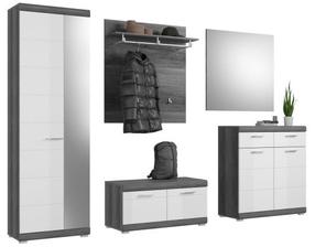Prieškambario baldų komplektas MC Akcent Scout, vidaus, baltas/pilkas