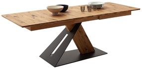 Valgomojo stalas išskleidžiamas MC Akcent Parrita, antracito/ąžuolo, 180 - 230 cm x 90 cm x 77 cm