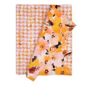 Stalo takelis stačiakampė Home4you Casilda, balta/oranžinė/rožinė, 50 x 136 cm