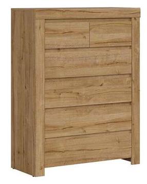 Komoda Holten, ąžuolo, 42 cm x 98.5 cm x 129.5 cm