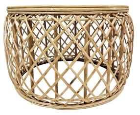 Kavos staliukas Kayoom Massa 125, šviesiai ruda, 60 cm x 60 cm x 40 cm