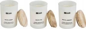Žvakių rinkinys, aromatinė Beliani Simplicity Lumarko!, 3 vnt., Balta