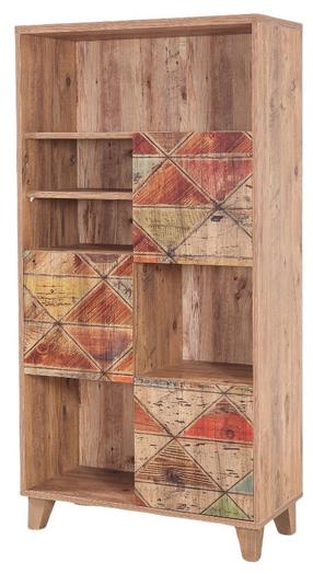 Pastatoma lentyna Kalune Design Marina Flora 756, pušies, 80 cm x 36 cm x 155 cm