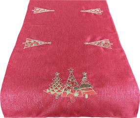 Kalėdinis stalo takelis stačiakampė OS-312-C, raudona, 40 x 160 cm