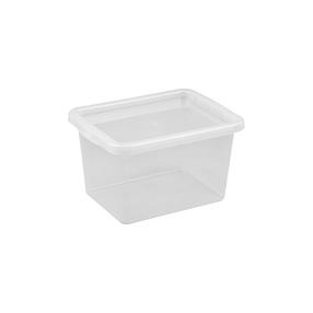 Daiktadėžė su dangčiu, įrankiams/daiktų saugojimo/žaislams Okko Basic Box 2295, 15 l, skaidri, 28.5 x 38 x 21.7 cm