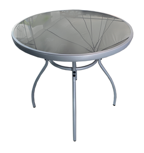 Lauko stalas Besk, pilkas, 75 cm x 75 cm x 70 cm