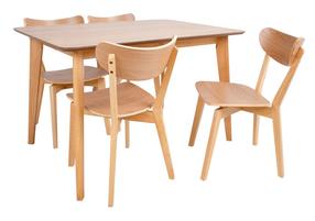 Valgomojo komplektas Home4you Roxby, ąžuolo