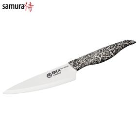 Samura Inca virtuves peilis 155 mm baltas cirkonio keramikos peilis / ABS TPR rankena