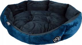 Gyvūno guolis Homea Comfortable, mėlynas/juodas, 50 cm x 50 cm
