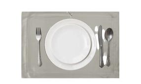 Servetėlė stačiakampė Melinda, sidabro, 40 x 30 cm