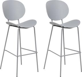 Kėdžių rinkinys Beliani Shonto, šviesiai pilka, 48 cm x 43 cm x 116 cm, 2 vnt.