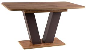 Stalas išskleidžiamas Platon, rudas, 136 - 176 cm x 80 cm x 76 cm