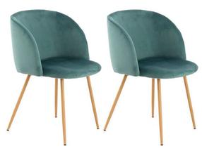 Kėdžių rinkinys Kayoom Celina 110 9F2YR, žalia, 56 cm x 54 cm x 84 cm, 2 vnt.