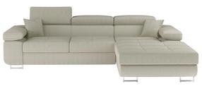 Kampinė sofa Armando Jarell 18, smėlio, dešininė, 203 x 289 cm x 85 cm