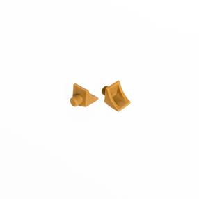 Laikikliai lentynos HAUSHALT F5-10A/S22, 13×13 mm, buko, 50 vnt.