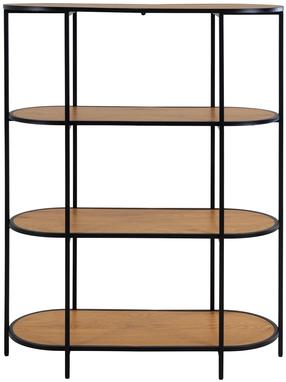 Pastatoma lentyna House Nordic Vita 3001155, ąžuolo/juoda, 85 cm x 36 cm x 111 cm