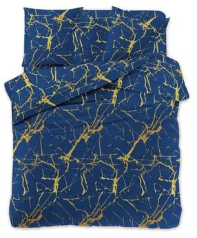 Patalynės užvalkalų komplektas PEB-1014, mėlynas/geltonas, 160 x 200 cm