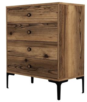 Komoda Kalune Design Lizbon 539, riešuto, 40 cm x 76 cm x 90.7 cm