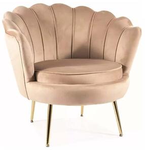 Krėslas Camellia 1, smėlio, 75 cm x 81 cm x 77 cm