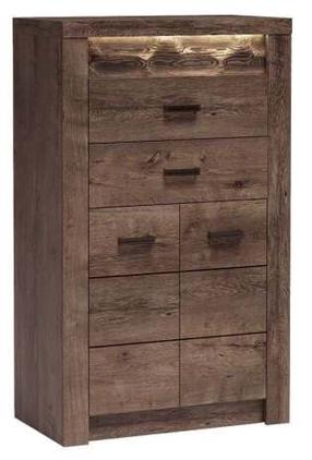 Komoda Indianapolis I6, medžio, 76 cm x 42 cm x 127 cm