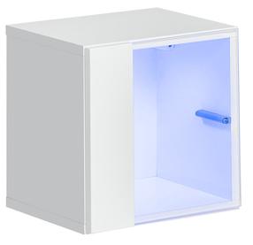 Vitrina ASM Switch WW5, balta, 30 cm x 25 cm x 30 cm