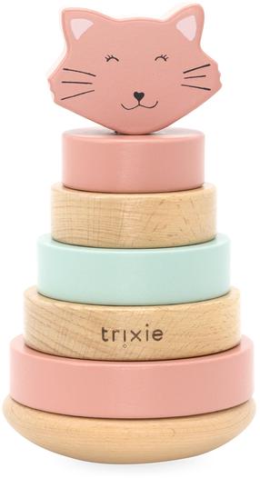 Medinė piramidė, katė Trixie, 17.5 cm, įvairių spalvų